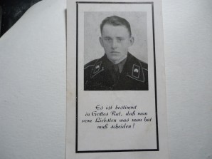 German Death Card-Panzer 1944 image 1
