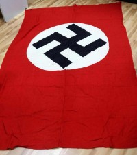 NSDAP BANNER FLAG ITALIAN MADE image 1