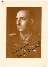GENERAL KARL KRIEBEL – AUTOGRAPH image 1