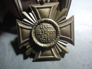 NSDAP Long Service Cross Mounted 10Yrs image 3