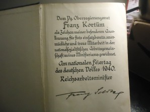 Book Dedicated and Signed by FRANZ SELDTE image 1