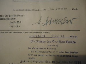 SS HEINRICH HIMMLER Signed Document -RARE image 4