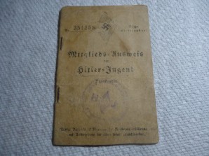 Hitler Youth Ausweiss & Bleibenausweiss Same Teen (Lot of Two) image 1