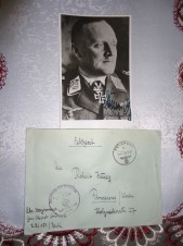 Luftwaffe General Jurgen Stumpff Signed Photo with Envelope image 1