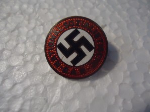 NSDAP Member Pin HOFFSTATTER (Rare) image 1