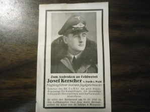 German Death Card – FIGHTER PILOT image 1