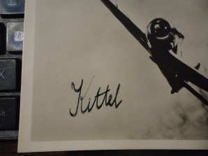 RARE Luftwaffe Ace Autograph OTTO KITTEL image 2