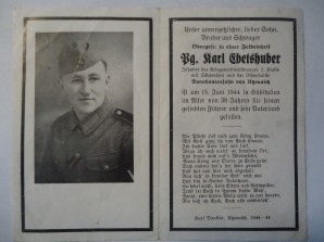 German Death Card Nazi Party Member image 1