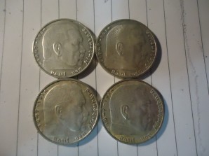 German 2Mk Silver Coins 1936-1939 image 1