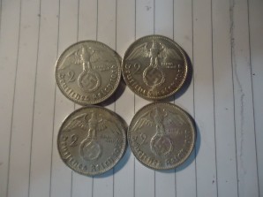 THIRD REICH 2Mk Silver Coins 1936-1939 .625 silver image 2