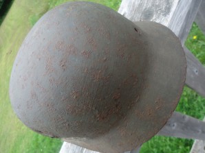 M35 Combat Helmet With Bullet Hole image 4