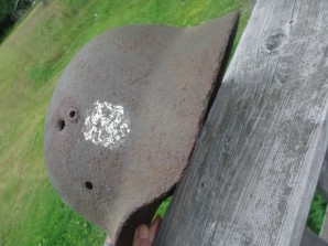 M35 Combat Helmet With Bullet Hole image 7