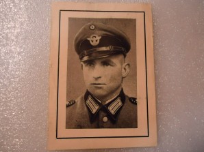 German Death Card Police Warsaw Uprising image 1