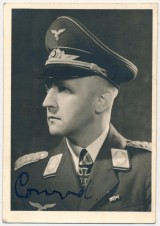 LUFTWAFFE GENERAL GERHARD CONRAD Signed Photo image 1