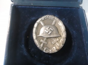WW2 German Wound Badge in Silver RARE VERSION image 1