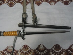 German Army Officer Dagger Hangers & Portapee image 3