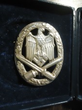 General Assault Badge Stamped Silver 100% MINT image 2