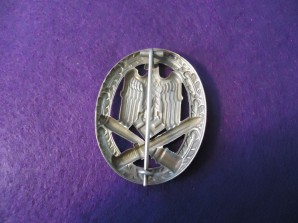 General Assault Badge Stamped Silver 100% MINT image 5