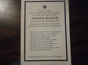 German Death Card / GEB/JAG 1943 image 2
