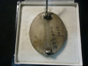 German Wound Badge in Silver Marked 65 Klein & Quenzer image 3