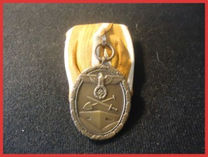 German West Wall Medal – Court Mounted image 1