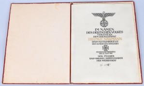 WW2 KNIGHTS CROSS AWARD DOCUMENT LUFTWAFFE image 3