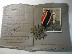 WW2 War Merit Cross & Fuhrerschein image 1