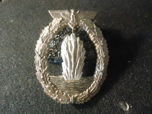 Kriegsmarine Minesweeper Badge Marked AS* image 1