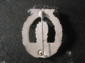 Kriegsmarine Minesweeper Badge Marked AS* image 3