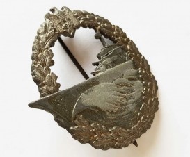 KRIEGSMARINE  DESTROYER BADGE, RS image 2