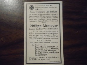 German Death Card Killed by Partisans image 2
