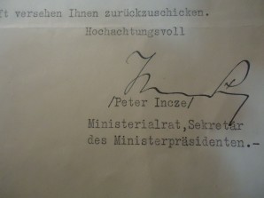 Admiral Miklós Horthy Signed Photo & Letter image 4