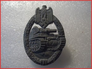 Waffen SS Panzer Assault Badge in Silver by Rudolf Richter image 1