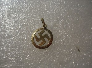 Gold Swastika Pendant 8kt image 1
