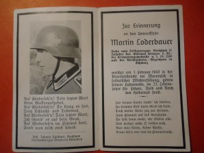 German Death Card – Helmet Photo image 1
