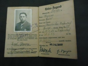 Hitler Youth Member ID Card 1933-1940 image 2
