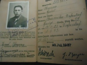 Hitler Youth Member ID Card 1933-1940 image 3