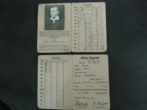 Hitler Youth Member ID Card 12 Yr Old image 1