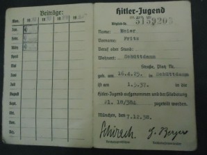 Hitler Youth Member ID Card 12 Yr Old image 4