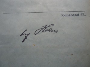 Adolf Hitler Autograph on Day Book Page image 1