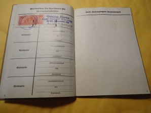 WW2 German DAF Sport Member ID Card image 3