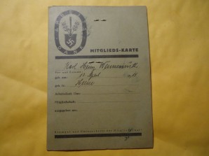 German RAD Member ID Card image 1