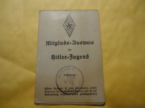 Hitler Youth ID Card 16 yr old image 1