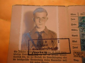 Hitler Youth ID Card 16 yr old image 4
