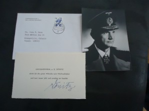 Admiral Karl Doenitz Signed Card image 1