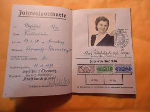 German DAF Sport Member ID Book (FEMALE) image 2