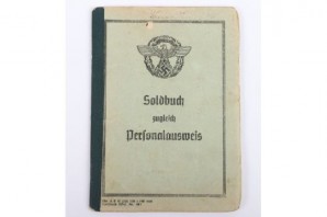 WW2 GERMAN POLICE SOLDBUCH image 1