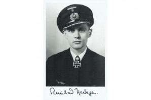 WW2 Uboat commander Reinhard Hardegen signed Photo & Letter image 1