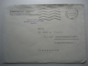 WALTER REDER AUTOGRAPH-FROM HIS PRISON CELL IN ITALY image 4