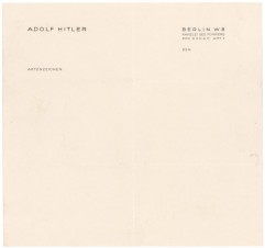 REICHS CHANCELLERY LETTERHEAD image 1